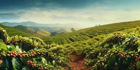 Coffee plantation in the highlands