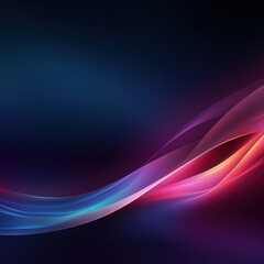 Poster - Abstract colorful waves on a dark background.