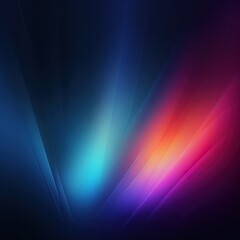 Poster - Abstract colorful waves on a dark background.