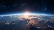 the earth from space with clouds on it, hyper-realistic sci-fi, post-apocalyptic futurism, tracing