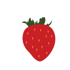 Canvas Print - strawberry logo icon