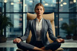 Amidst a realm of legal chaos, an attorney finds solace in meditation, channeling inner peace in preparation for a crucial courtroom encounter.
