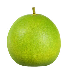 Sticker - Green pomelo isolated on white background.