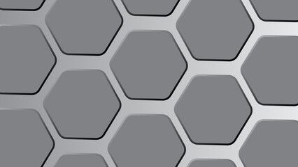 Wall Mural - hexagonal abstract background. hexagon lines pattern.  vector illustration