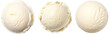 Vanilla ice cream ball transparent background PNG clipart