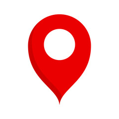Poster - Pop red map pin icon. Location information icon. Vector.