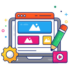        A premium download vector of web design 

