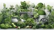 © Archana - Vegetable garden design various items concepts wallpaper image AI generated art