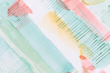 Soft Pastel Background Watercolor Pattern. Watercolor Abstract On Paper