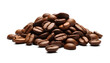 Coffee beans isolated on white, coffee beans isolated on transparent background, Generative AI