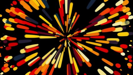 Poster - Speed particles and lines. Computer generated 3d render