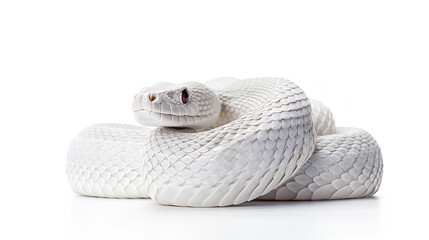 Snake isolated on white background, Generative AI