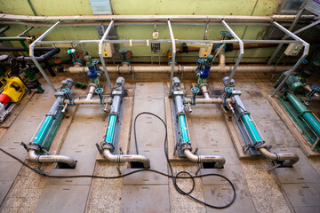 Electric pumps in a wastewater treatment facility