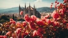 Sagrada Familia Cathedral Spring Barcelona Spain, HD, Background Wallpaper, Desktop Wallpaper
