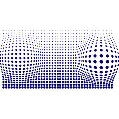 Wall Mural - Halftone Dotted Shape