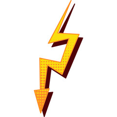 Wall Mural - Lightning Bolt Cartoon