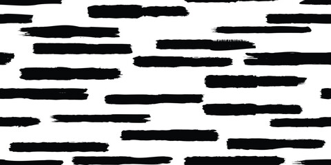 Poster - Grungy abstract brush lines . Brush strokes seamless pattern texture. Grange shapes .Grunge textured . Vector shapes with brush strokes .Screen print endless pattern texture