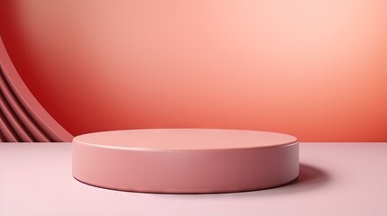 Aufkleber - Abstract background, mock up scene with podium geometry shape for product display. 3D rendering