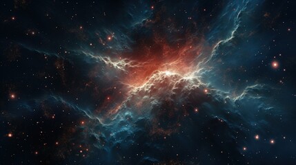 Wall Mural - Illustration of deep space rich in stars