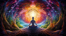 Yoga Meditation Enlightenment Psychedelic Trip