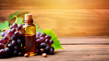grape seed oil in a bottle. Generative AI,