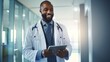 © Marius - A Professional Man in a White Coat and Tie Holding a Tablet