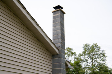 chimney from chimney from the fireplace outside house rooftop heat a fireplace made of block