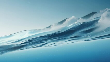 Wall Mural - a sharp icicle sends a bluish chill through the air as it sails through the atmosphere evaporating j