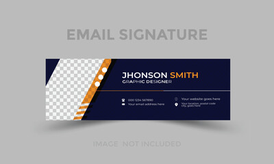 Modern email signature template design