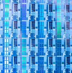 Poster - Silicon Wafers with microchips used in electronics for the fabrication of integrated circuits