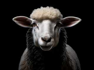 portrait of a sheep