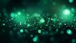 Abstract Green Neon Christmas color bokeh texture. Sparkling blur holiday light. Christmas new year eve blurred background. Disco music bright glow design.
