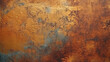 Metal old grunge copper bronze rusty texture, gold background effect. Generative AI