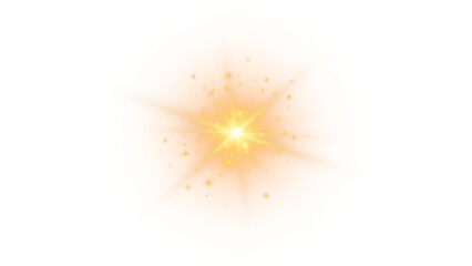 gold shiny star with sparkles png for graphic design