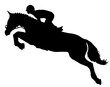 silhouette of a horse rider