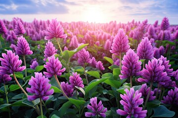 Vibrant Clover Color: A Bright and Hopeful Field Design