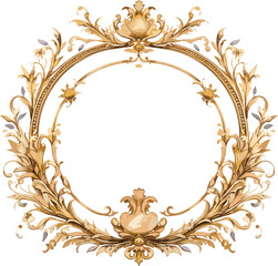 Gold Ornate Vintage Border Frame