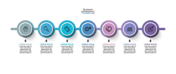 Business data visualization. timeline infographic icons designed for abstract background template