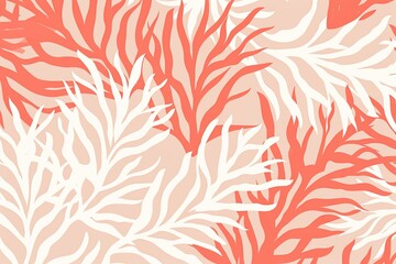  Chic Coral: Fashionable and Minimalistic Decorative Coral Color Pattern