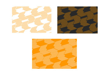 Wall Mural - Luxury gold background pattern seamless geometric line chevron abstract design vector. Christmas pattern collection