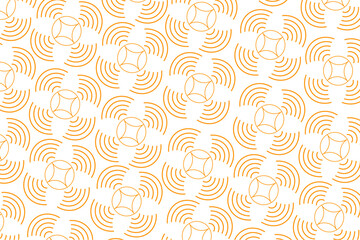 Wall Mural - Luxury gold background pattern seamless geometric line circle wave abstract design vector illustration. Christmas seamless pattern background.