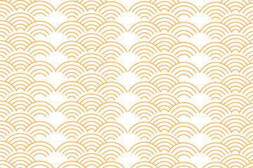 Wall Mural - Luxury gold background pattern seamless geometric line circle wave abstract design vector illustration. Christmas seamless pattern background.