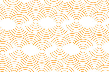 Wall Mural - Luxury gold background pattern seamless geometric line circle wave abstract design vector illustration. Christmas seamless pattern background.