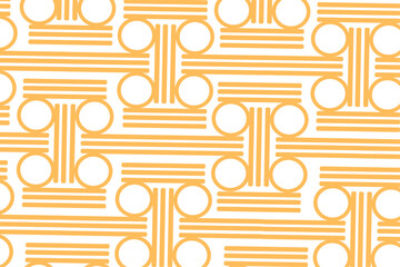 Wall Mural - Luxury gold background pattern seamless geometric line circle wave abstract design vector illustration. Christmas seamless pattern background.
