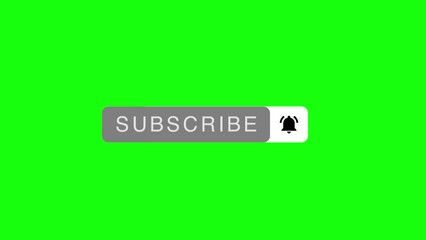 Wall Mural - Mouse Clicking a Subscribe Button and Bell Notification. subscribe animation greenscreen