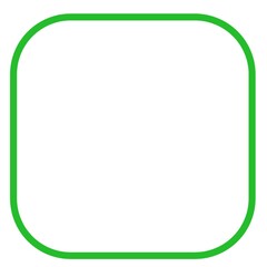 Poster - Square outlined green icon 