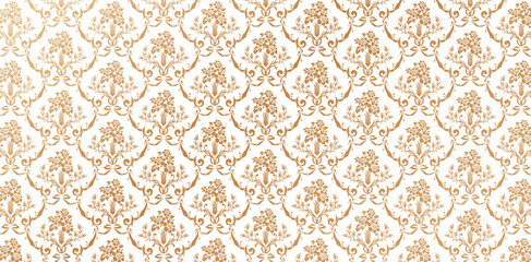 vector illustration Seamlessly damask wallpaper pattern luxurious backgrounds elements for Fashionable textiles, book covers, Digital interfaces, prints designs templates material, wedding invitations