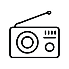 Canvas Print - radio icon illustration