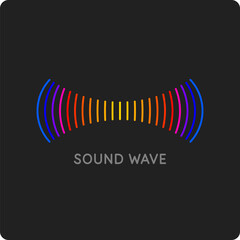 Wall Mural - vector illustration of a musical wave in the form of an equalizer. drawing of a sound wave. an eleme