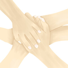 international day of friendship concept on png transparant background